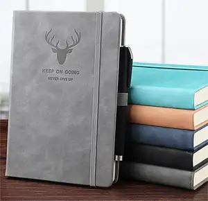 Personalized Hardcover Paper Notebook Custom Pages PU Leather Notebook For Work