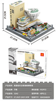 5242 New York Guggenheim musée monde Architecture Moc brique blocs de construction personnalisés Structure repère blocs jouets enfant noël