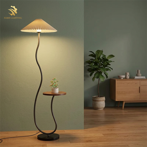 Lampadaire Minimaliste en Fer HARD LIGHTING avec Abat-jour en Papier Multicolore, Contrôle par Interrupteur, Hauteur Réglable, LED 2700K Lumière Chaude - Product Image 3