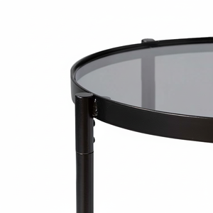 Mesa de centro de comedor redonda de estilo moderno para el hogar, sala de estar, muebles para aperitivos - Product Image 1