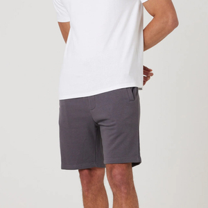 Ensemble sweat à capuche et short à manches longues, style streetwear, avec logo personnalisé, séchage rapide, respirant, couleur unie. - Product Image 6