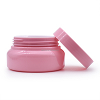 Couleur personnalisée 150ml Récipient cosmétique vide en plastique rose Pots de beurre corporel