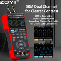 Stock ZT-703S 3in1 Dual-channel Oscilloscope Digital Multi Meter Multimeter Signal Generator Three-in-one High Precision Tester
