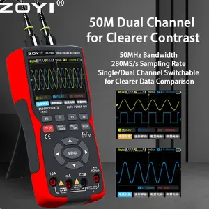 Mới nhất ZT-703S 3in1 dual-channel Oscilloscope kỹ thuật số đa mét vạn năng tín hiệu máy phát điện ba-trong-một độ chính xác cao Tester