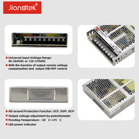 Fuente de Alimentación Industrial AC/DC Jiangtek PFP-200 200W 12V 24V 36V 48V PFC PF0.95 Sin Ventilador con Certificación CE UL RoHS