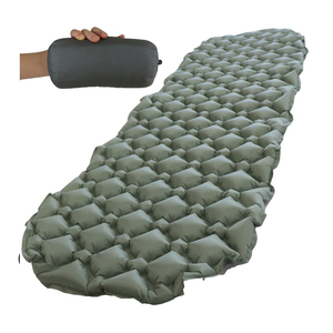 Colchoneta inflable para exteriores GSD, diseño de diamante único, colchón de aire plegable ligero para acampar, almohadilla de dormir ultraligera Compatible - Product Image 1