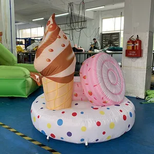 Inflatable Ice Cream Dessert Model Stage Children's Paradise Kindergarten Party Advertising Commercial Activity Decoration