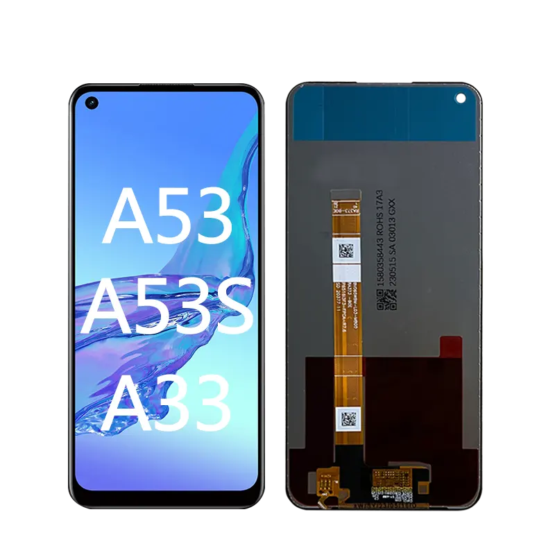 โทรศัพท์มือถือจากโรงงานหน้าจอสัมผัส LCD สำหรับ A53 OPPO 5G จอแสดงผล LCD สำหรับ A32 A53 OPP A33 A53S 5G ต้นฉบับอะไหล่ประกอบ