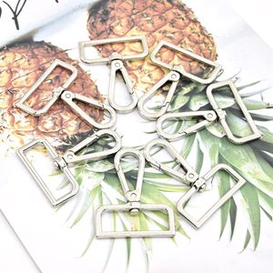 Lot de fermoirs mousquetons pivotants en métal pour loisirs créatifs, porte-clés, sacs à main, argent, en pouces - Product Image 3