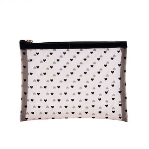 Mesh Makeup Zipper Toiletry Set Print Bags 3D Heart-Shaped Storage Pouch Nylon Purse Bag for <b>Travel</b> Promotion <b>Gift</b> - Product Image 4