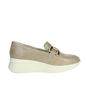 Cinzia <b>Soft</b> Women's Slip-On Platinum Platform Loafers Flat <b>Shoes</b> with Cushioned Faux Suede Upper - Product Image 3