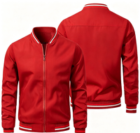 Blouson Bomber Coupe-Vent Unisexe Personnalisé 2026, Style Urbain, Grande Taille, Imperméable, avec Fermeture Éclair, Service OEM