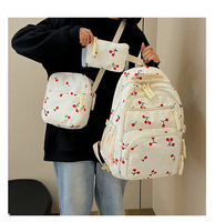 Ensemble de 3 sacs à dos tendance en nylon pour adolescents, sacs à dos décontractés pour ordinateur portable, grande capacité, pour étudiants universitaires, vente en gros