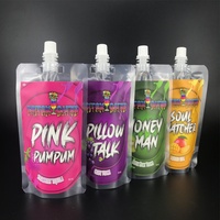 Pochette souple écologique de 200 ml transparente avec bec verseur pour jus de fruits et boissons, personnalisable avec autocollant