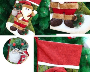 Chaussette de Noël SPR avec un joli motif de dessin animé Navidad, sac cadeau réutilisable pour la décoration des fêtes et pour les enfants et la <span class=keywords><strong>famille</strong></span> - Product Image 4