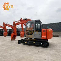 Проверенный, рабочий гидравлический экскаватор Hitachi EX60 с ковшом 0,28 м, 6 тонн, б/у, для муниципальных строительных работ