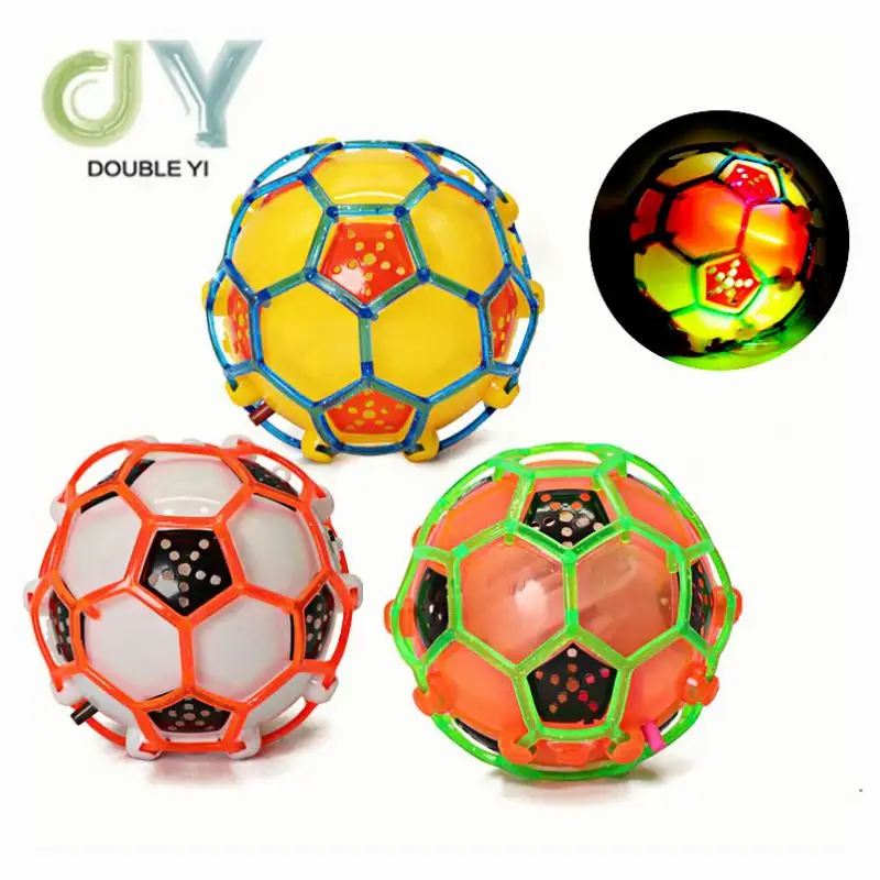 High Quality Luminous Child Flash Music Football Bouncy Ball Toys Electric Dance Ball