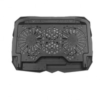 Hauteur réglable support d'ordinateur portable coussin de refroidissement prix de gros matériau ABS vitesse du vent variable écran LCD 6 ventilateurs plus frais
