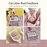 Litière pour chat en bentonite de sodium rose de haute qualité, ultra faible teneur en poussière, absorption puissante, élimination des odeurs, agglomération rigide, argile minérale