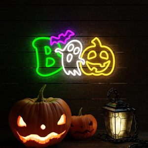 Halloween Letreros Neon LED indoor hanging ambient light shop <b>sign</b> wall decoration light entrance indicator light luminous <b>sign</b> - Product Image 4