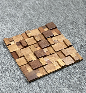 Passi in legno massello <span class=keywords><strong>mosaico</strong></span> <span class=keywords><strong>arte</strong></span> della parete per soggiorno & Hotel arredamento elegante <span class=keywords><strong>mosaico</strong></span> di legno piastrelle per la decorazione della parete interna - Product Image 4