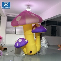 Modèle de champignon artificiel gonflable pour la promotion en centre commercial, les spectacles sur scène et la décoration paysagère extérieure