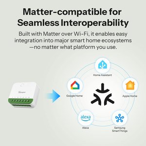 Interruptor Inteligente SONOFF MINI <span class=keywords><strong>DUO</strong></span> de 2 Canales, Matter sobre WiFi, MINI-2GS, Control de Carga Dual, Modo de Relé Desconectable, Compatible con Alexa y <span class=keywords><strong>Google</strong></span> Home - Product Image 3