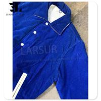 LARSUR Blouson de détresse vintage personnalisé veste universitaire en velours côtelé pour hommes broder Chenille Applique Crop Baseball Letterman vestes