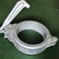 Collier de serrage pour tuyau de pompe à béton forgé DN125 de 5 pouces, type à encliquetage, pièce de machinerie de construction