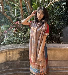 Chales Étnicos Vintage para Mujer, Pashmina con Borlas Delicadas, Bufanda Clásica Jacquard, Directo de Fábrica - Product Image 5