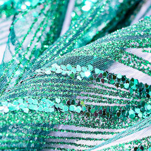 Di lusso di alta qualità tessuto ricamato con paillettes scintillante maglia floreale per feste e matrimoni per le ragazze - Product Image 3