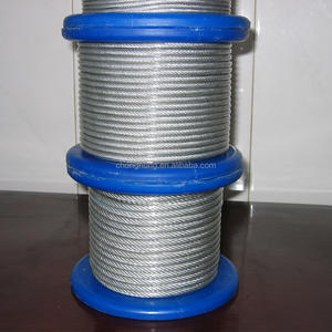 Cable de Acero <span class=keywords><strong>Galvanizado</strong></span> 7*7 7*19 de 5/32 a 7/<span class=keywords><strong>16</strong></span> Pulgadas, Cables para Aeronaves con Recubrimiento de Vinilo 7x7 / 7x19, Cable de Acero con Recubrimiento de PVC - Product Image 2