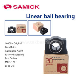 Vente en gros à prix réduit, roulement linéaire Samick SCE20VUU 100% original, boîtier en aluminium, roulement à billes, pièces CNC - Product Image 5