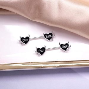 Anillos de pezón de corazón personalizados góticos Gaby, joyería de pecho de acero inoxidable quirúrgico Sexy para <span class=keywords><strong>mujer</strong></span>, chapada en oro y para regalos de fiestas - Product Image 5