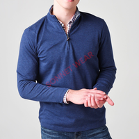 Pull-over confortable pour homme en tissu doux Spandex/Coton, design élégant, anti-boulochage et anti-rétrécissement, idéal pour l'hiver et les tenues décontractées