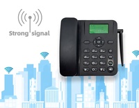 Téléphone de bureau sans fil double carte Sim Gsm 2G Téléphone sans fil avec carte TF