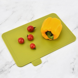 Multi-functional Cutting Board Set of 4 Pieces Meat Fruit Chopping Board <b>Plastic</b> Kitchen Cutting Board with Stand - Product Image 5