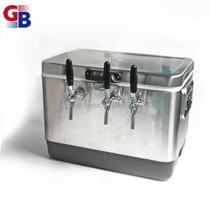 GB Hot NO.BCJ-70008 Boîte de refroidissement portable en plastique pour bière Jockey avec trois robinets - Product Image 5