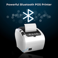 Printer Thermal Mini Nirkabel WiFi Putih 80mm Terlaris dengan Port LAN USB RS232