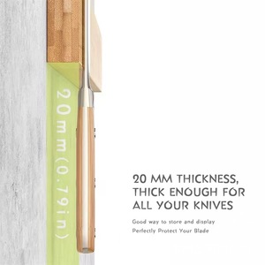 Porte-couteaux magnétique mural en bois de 16 pouces pour couteaux, ustensiles et outils - Product Image 2