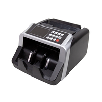 Compteur de billets portable LD-7210 en plastique de qualité professionnelle, avec détection UV et MG, pour plusieurs devises, affichage LED à 4 chiffres