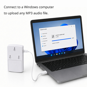 Timbre de bienvenida con sensor de movimiento PIR, audio MP3 descargable, memoria para tarjeta SD y conexión micro USB - Product Image 5