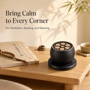 Máquina Portátil de Canto Budista, Altavoz con Diseño de Loto para <span class=keywords><strong>Yoga</strong></span>, Meditación, Templo, Reproductor de Música Zen, Grabado Láser Personalizado, Regalo - Product Image 2