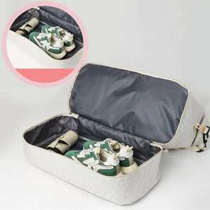 OEM Sac de sport matelassé Sac de nuit étanche de grande capacité Séparation sèche et humide Sac de voyage de gymnastique Bagages avec compartiment à chaussures - Product Image 5