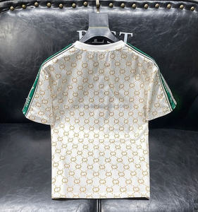 Marque de luxe personnalisée été plage voyage à manches courtes pour hommes 100% coton lâche blanc extérieur décontracté GU <span class=keywords><strong>CCI</strong></span> T-SHIRT - Product Image 6