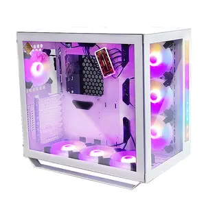 Manmu New Design PC Cpu Cabinet Case ATX Chassis itx 1U Power Supply Computer Case for Deskshop