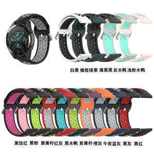 Bracelet de montre en silicone sport 20mm 22mm pour galaxy Watch Active/pour <span class=keywords><strong>Huami</strong></span> <span class=keywords><strong>Amazfit</strong></span> - Product Image 2