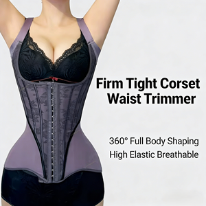 Body gainant ventre plat, corset <span class=keywords><strong>amincissant</strong></span>, en jersey/spandex/nylon, respirant, design écologique, culotte gainante - Product Image 2