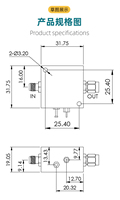 Modul Bias Tee Koaksial RF Microwave XINQY dengan Lebar Pita Frekuensi 0.0001GHz-8.5GHz, Kehilangan Penyisipan Rendah 0.6dB