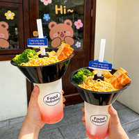 Gobelet en plastique sur mesure pour aliments et boissons, gobelet intégré utilisé dans les services de restauration et les salons de thé